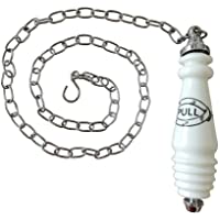 Tradicional cadena para inodoro de cerámica cromada para cisterna de alto nivel
